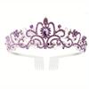 Crystal Crown Tiara With Comb Rhinestone Prom Diadem Headband For Women Bridal Wedding Hair Accessories Jewelry Tiara And Crowns