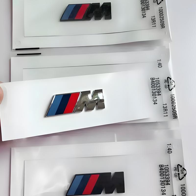 umbrx8 3D ABS Car Styling Rear Trunk Badge Emblem Logo Sticker Decoration Accessory For BMW M M1 M2 M3 M4 M5 M6 X7M X2M X4M X3M X5M X6M
