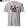 Colorful Weimaraner Dog T-Shirt | Unique Design with Vibrant Splashes of Color