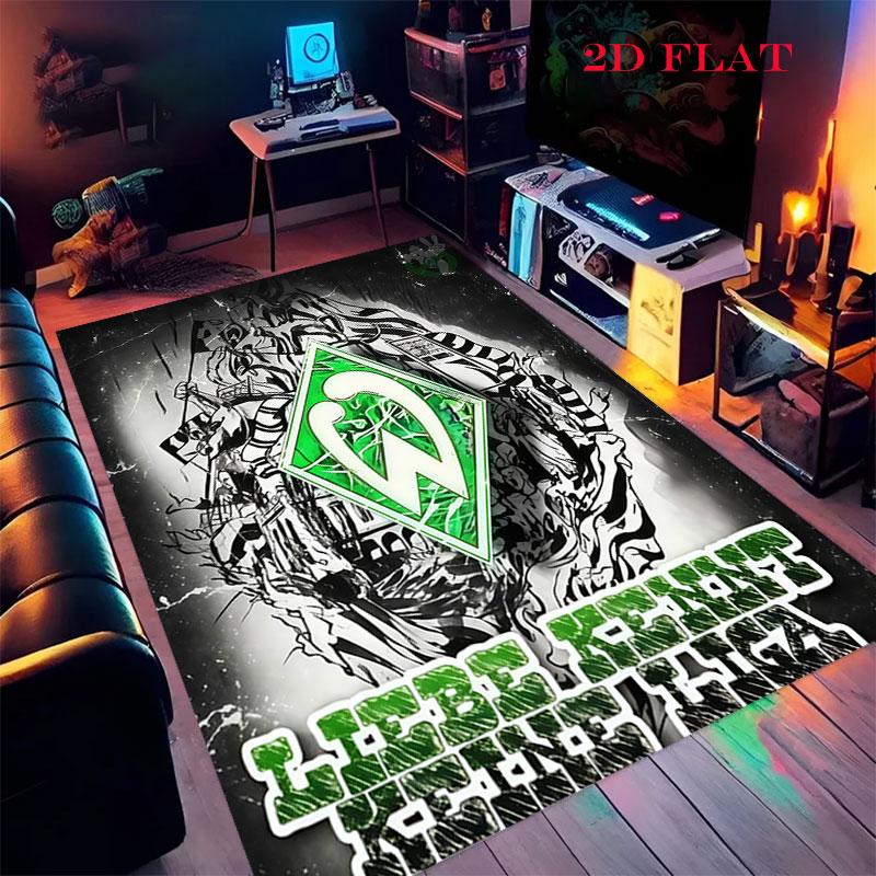 SV Werder Bremen Carpet Rug for Living Room Bedroom Home Sofa Decoration,Kids play Nonslip Floor Mat