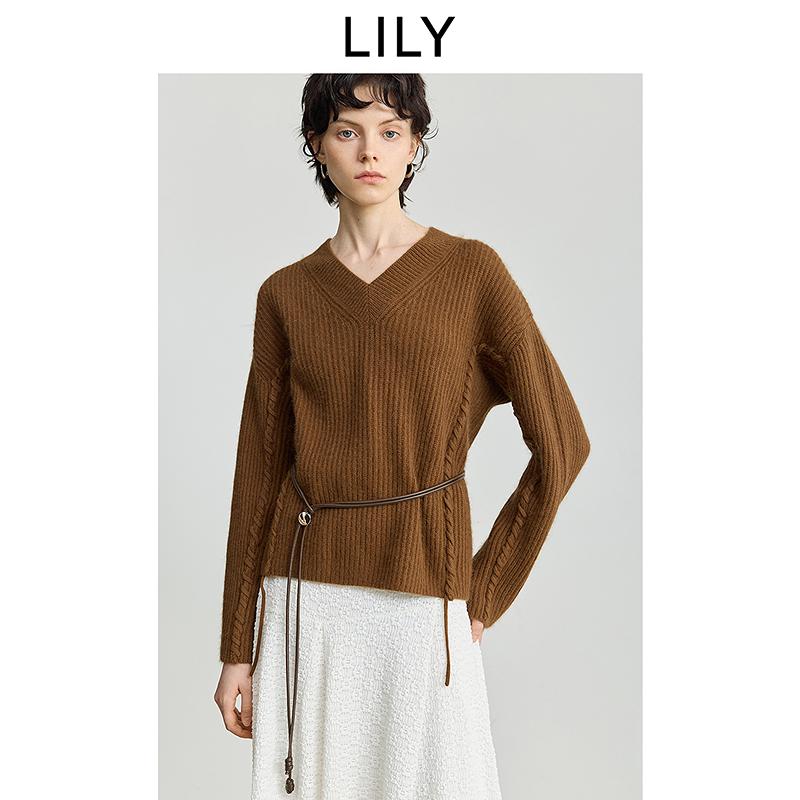 LILY V-neck Knitted Sweater