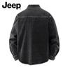 Jeep Мужская повседневная джинсовая рабочая рубашка с длинным рукавом