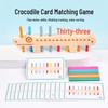 Cross-border Children's Wooden Crocodile Memory Matching Cards - Concentration Training & Early Education Toy