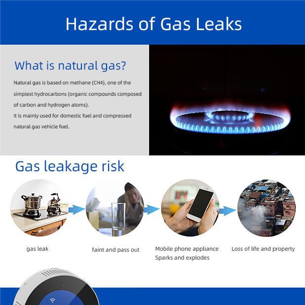 Граффити WiFi Детектор утечки природного газа Сигнализация