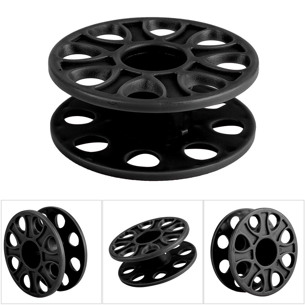 Durable Plastic Scuba Diving Compact Finger Spool Reel Diver Underwater Accessory Black