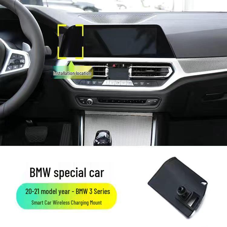 Car Phone Holder Base for BMW 1, 3, 5, 6, 7 Series, GT, X2, X4, X5, X6, X7.