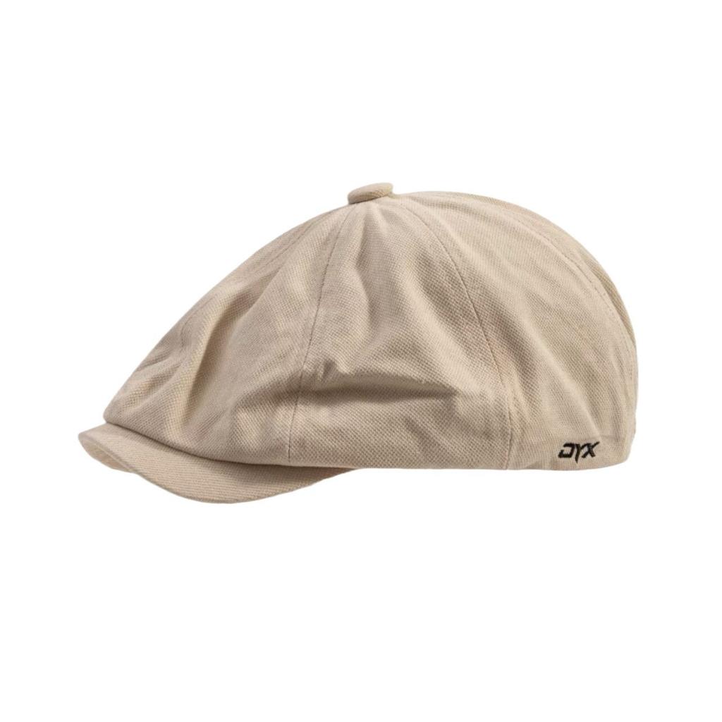 Letter embroidery, artistic forward-looking hat, women's beret worn backwards, stylish men's vintage hat
