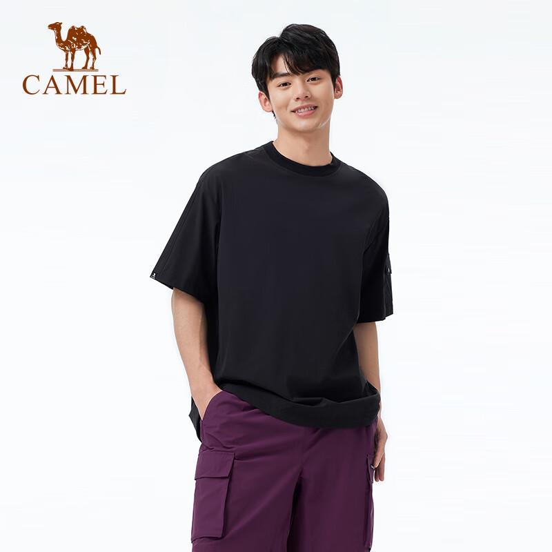 Camel Мужская спортивная футболка с круглым вырезом, быстросохнущая