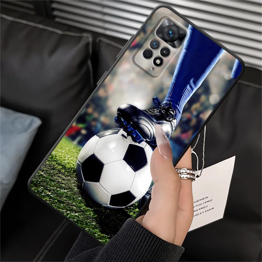 Чехол для Xiaomi Redmi Note 14 11S 14C 12S 12 11 Pro 12C 13C 10 A4 A5 13 Pro Plus K40 K80 A1 A2 A3 9 8 7 Чехол для телефона Футбол