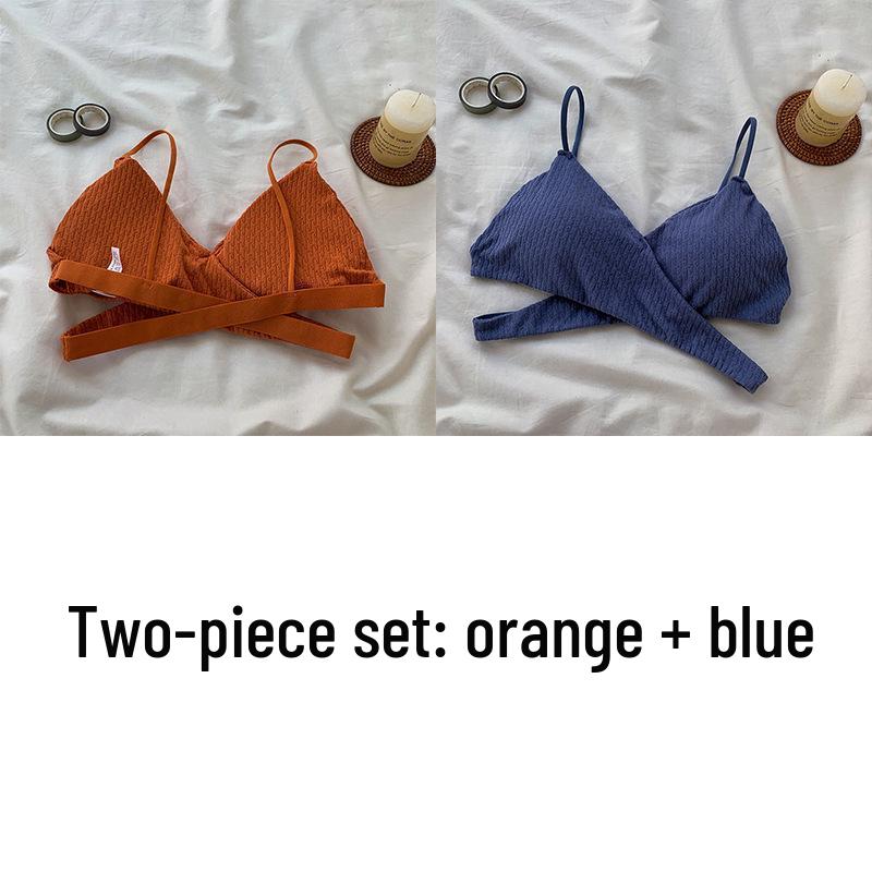 Cross-Back Spaghetti Strap Tube Top with Chest Pads - Sexy Strapless Hollow-Out Base Layer for Women