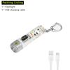Уличный мини-фонарик 400 мАч литиевая батарея сильный свет магнит брелок фонарик факел деньги