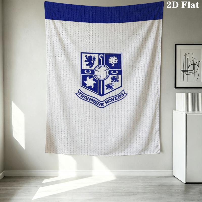 Tranmere Rovers Football Club Wall Tapestry Aesthetic Wall Hanging Printed Fabric Blanket Decorative Tapestries For Bedroom Living Room Home Decor