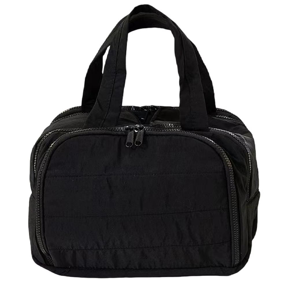 Zipper Closure Cosmetic Handbag Multipocket Design Portable Makeup Pouch Shower Organizer