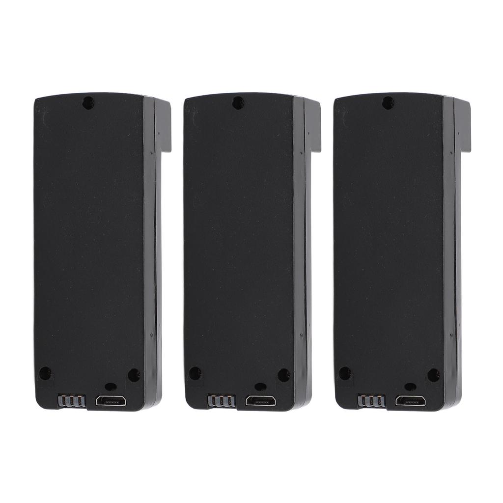 3Pcs Lithium Battery for RC Quadcopter 1800mAh 3.7V Small Light Portable Sturdy ABS Shell RC Drone B