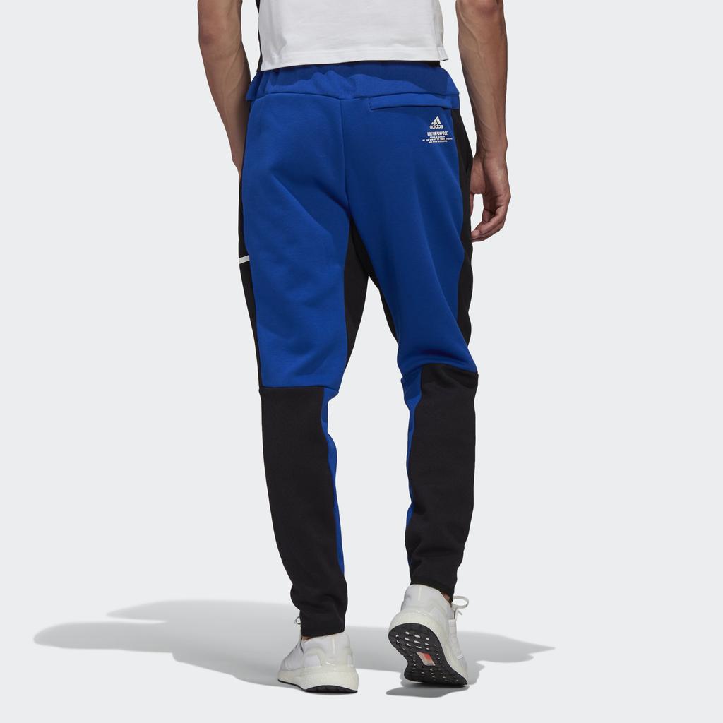 Adidas Sporty Casual Long Pants Men Bottoms Black Blue GM6544
