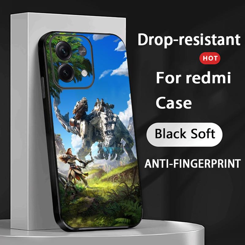 Game Horizon Zero fashion poster Phone Case For Redmi Note 14 13 12 11 Pro Plus S 5G 14C A3 Soft Black Phone Cover