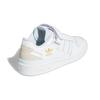 Adidas Forum Low Big Kid Белые почти синие детские кроссовки Cloud-White Chalk-White GY7058