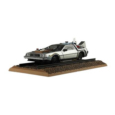 Aoshima 1/24 Movie Mechanics No.BT-04 Back To the Future Part III Time Machine Railroad Model Kit (Automobile) Silver 21.7cm X 32.7cm X