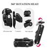 Multi Functional Clamp Bicycle Handlebar Adapter Mount Ball Mount Clamp Dual 360 Degrees Rotatable Ballhead 1.5kg