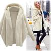 Осенне-зимний плюшевый новый женский односторонний двусторонний плюшевый свободный кардиган с капюшоном