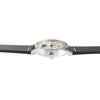 Montre - RAPTOR - Falkor - Cuir noir - Boîtier 40 mm argenté - Quartz Miyota, 5 ATM