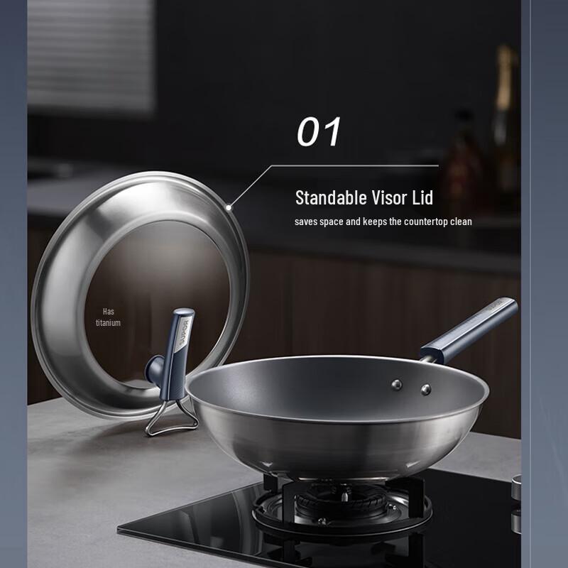 SUPOR 32cm Titanium Alloy Wok