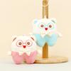 Adorable Cartoon Bear Plush Keychain Soft Pp Cotton Animal Toy Bag Accessory