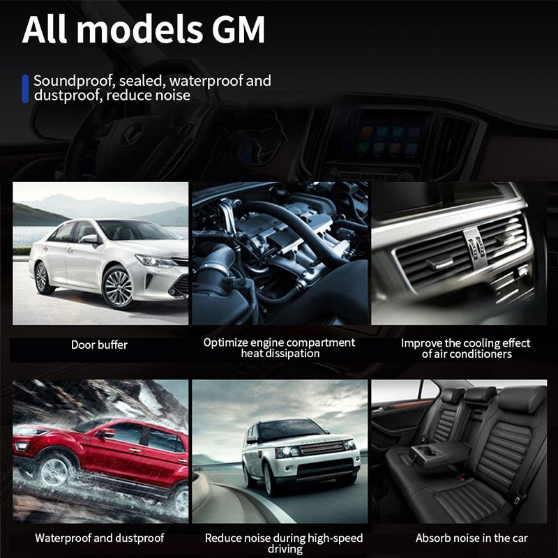 SEAMETAL Резиновая уплотнительная лента для двери автомобиля, автомобильные уплотнители для дверей, аксессуар, двухслойное защитное уплотнение, шумоизоляция для дверного капота, багажника