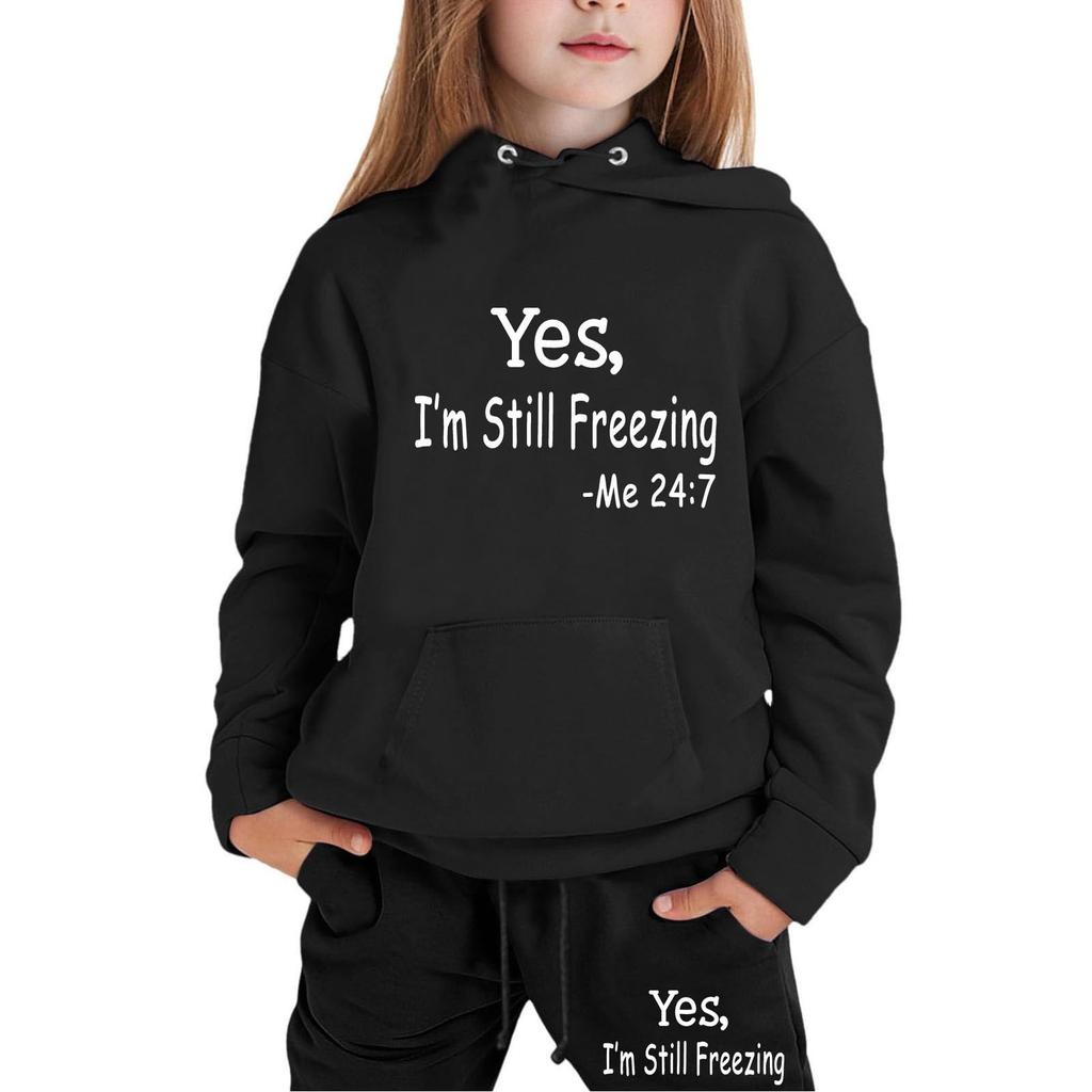 Мальчики Девочки Спортивный костюм Одежда Толстовка с капюшоном Беговые штаны Спортивные костюмы Комплект Модный наряд