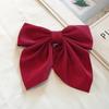 Red Velvet Bows Hair Ribbons Scrunchies for Women Girls Long Elastic Hair Ties Headwears Female Kids Styling Tools