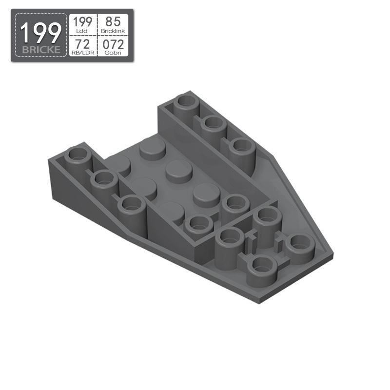 BRICKE Brick Guest 4x6 Reverse Wedge Compatible with Lego 4856, MOC Loose Parts Building Blocks.