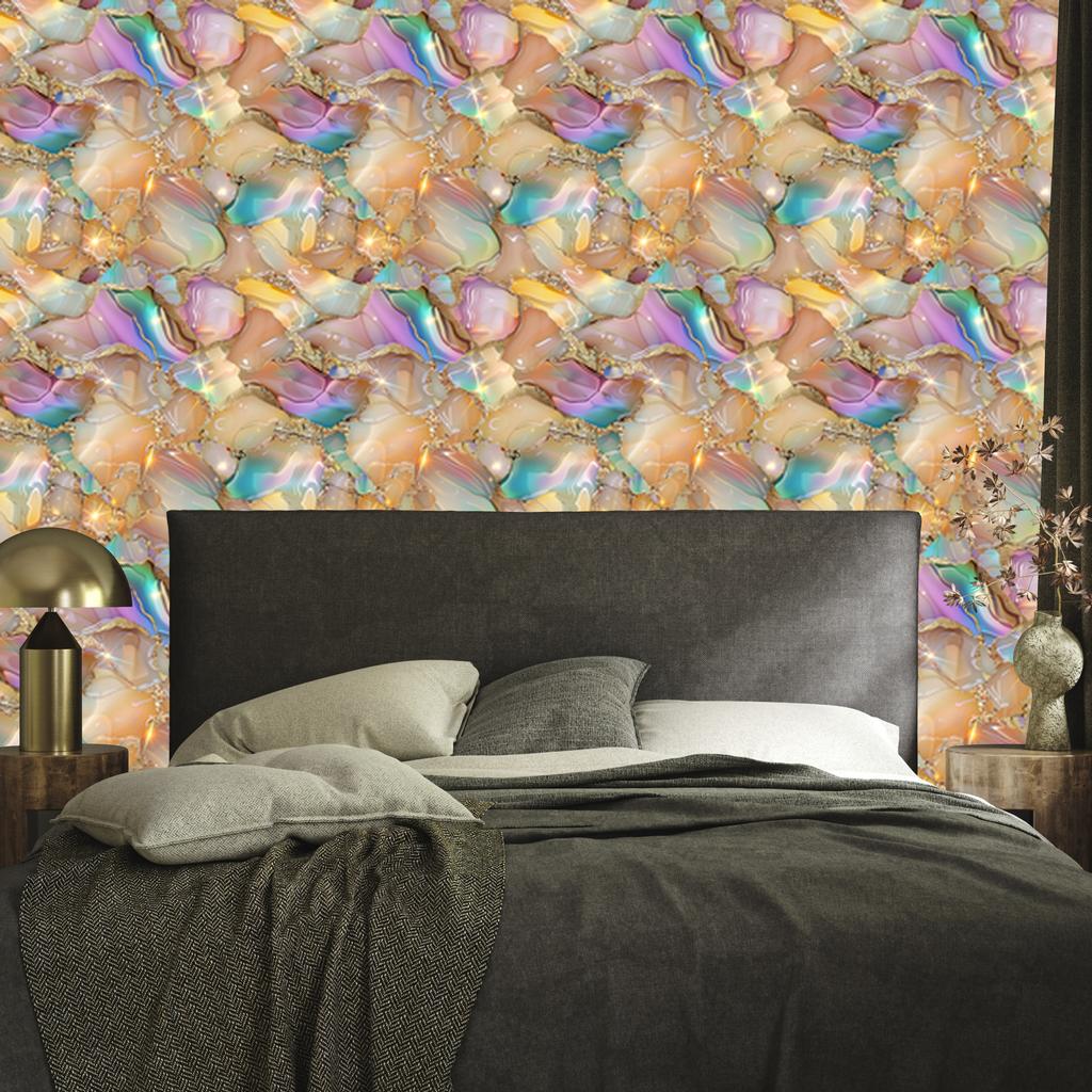 Beige Ink Wallpaper for Living Room and Bedroom 50x1000