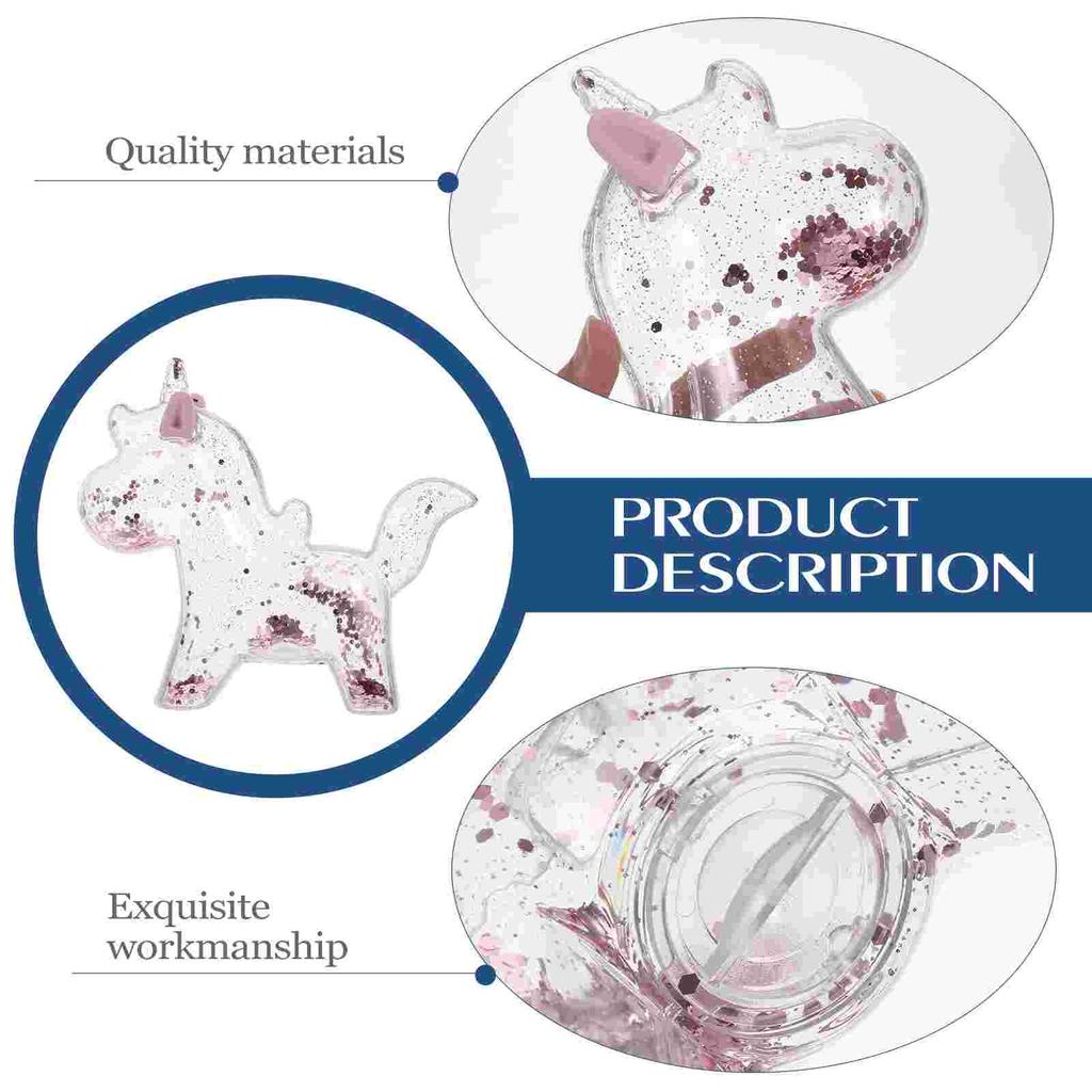 Мультяшный единорог Копилка Прозрачные коробки для сбережений денег Копилка для монет Подарки на день рождения для детей Украшения для дома