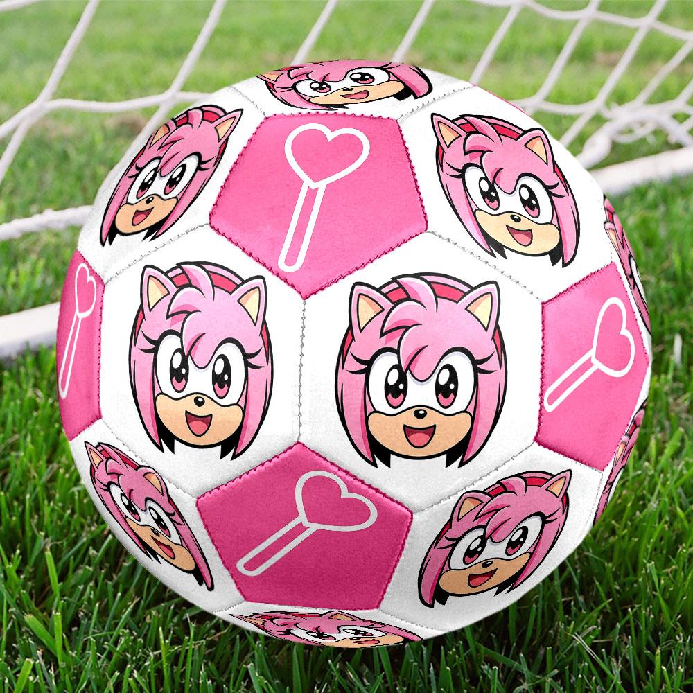 1pc Sonic the Hedgehog Soccer Ball Size 5 Indoor Soccer Ball Fashion Colorful Backyard Game - Great For Sports Fans Gift HE49