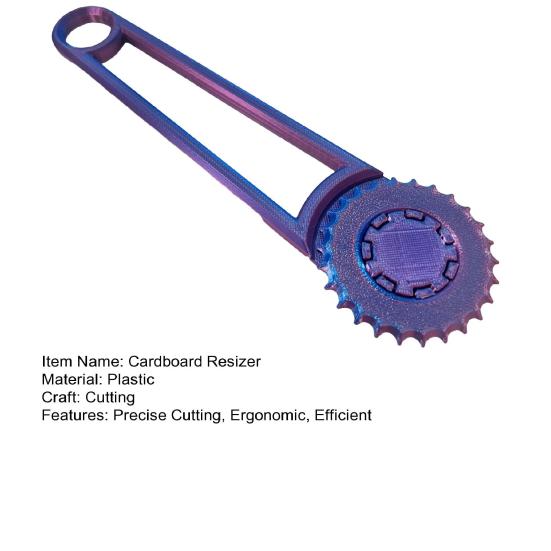 Инструмент для изменения размера коробки, дырокол для картонных коробок, напечатанный на 3D-принтере, ручной резак для биговки коробок, позволяющий изменять размер транспортных коробок