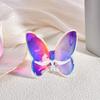 Искусственная хрустальная бабочка, украшение для домашнего стола, цветная коллекционная статуэтка бабочки 3D