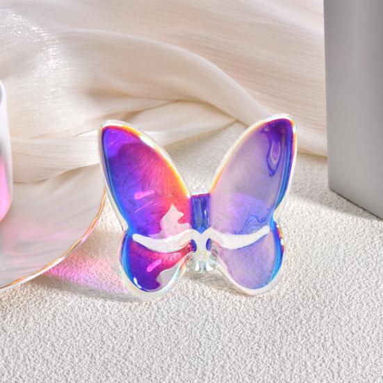 Искусственная хрустальная бабочка, украшение для домашнего стола, цветная коллекционная статуэтка бабочки 3D