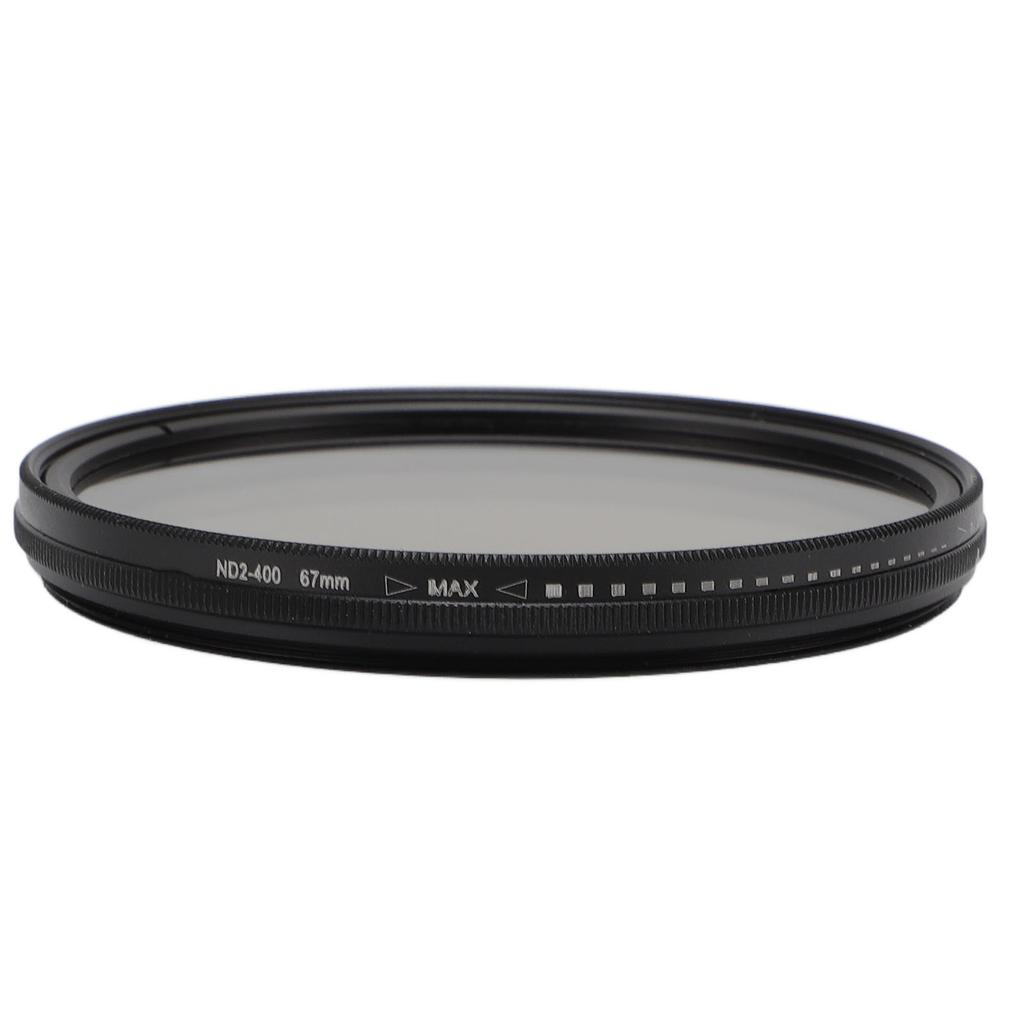 Variable ND2 ND400 ND Lens Filter for Camera Lens Adjustable Neutral Density Filter with Storage Case 67mm