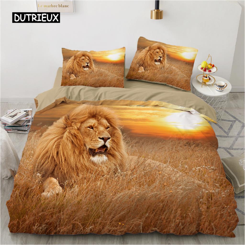 Роскошный комплект постельного белья с леопардовым принтом Queen King Double Duvet Cover Comfortable Quilt Cover Bed Set Animal Leopard Them Wild Animal
