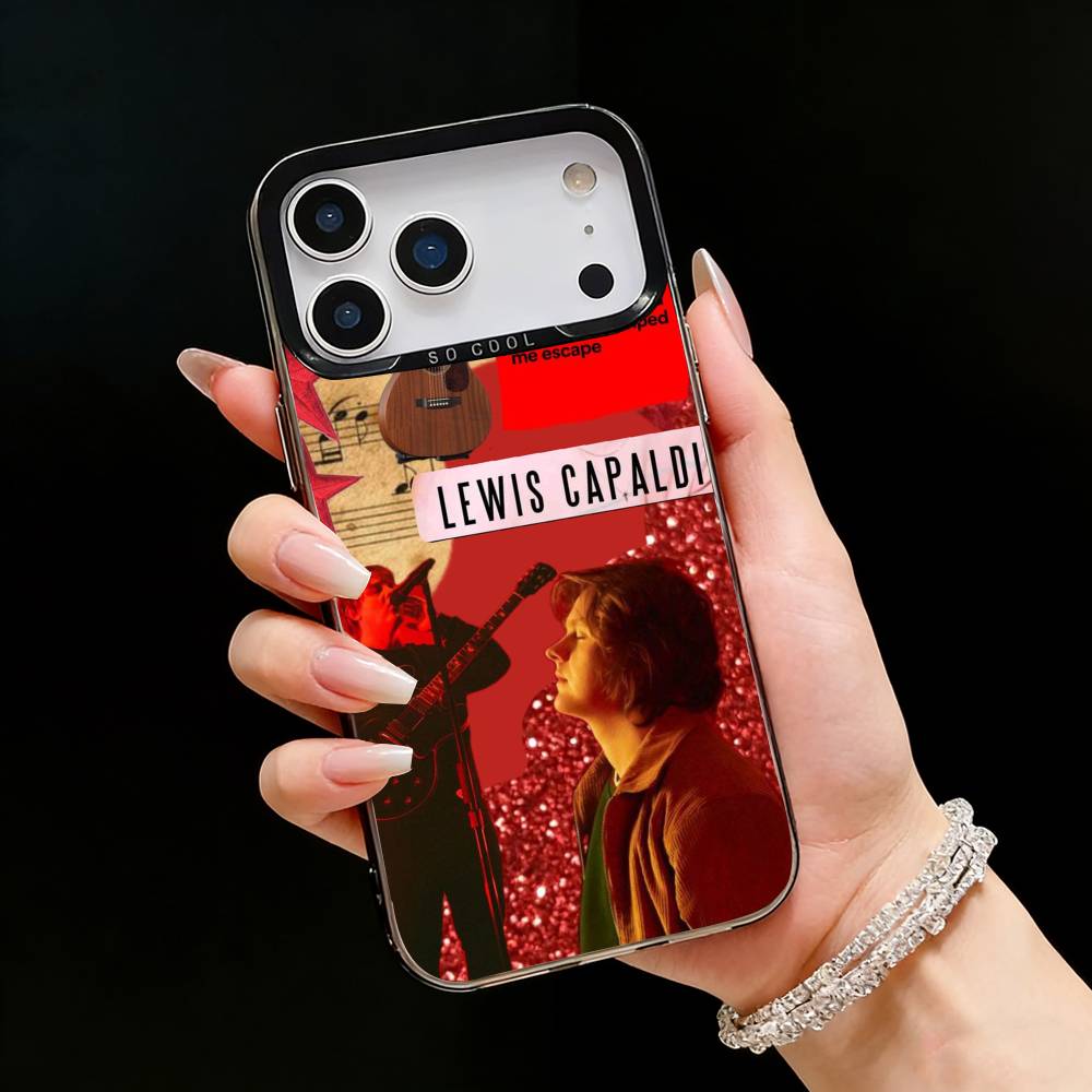 Чехол для телефона S-Survive Lewis C-Capaldi для iPhone17, 16, 15, 14, 13, 12 Pro Max Черный Конфетный Матовый Ударопрочный Чехол