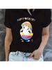 Easter Bunny Print T-Shirt, Casual Crew Neck Short Sleeve Top For Spring & Summer, Wounisex's Clothing Tee For Adult, unisex, Wounisex, T
