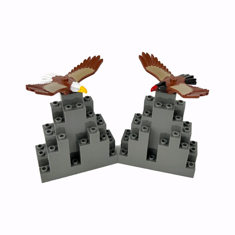 Animals Cute Bird Eagle Hawk Vulture Phoenix Chameleon Figures MOC Building Blocks Toys for Children Gifts DIY Toy Animal Part