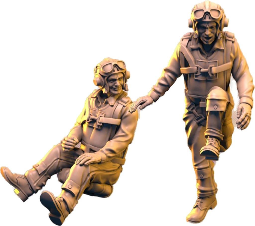 IDAP Technology US Navy Pilot Set 3D Printer Kit PD48428 1/48 № 2 (2 фигурки)