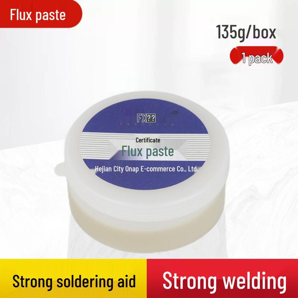 Желтая безотмывочная паяльная паста и проволока: Бескислотный, безгалогенный, сильный флюс для нержавеющей стали