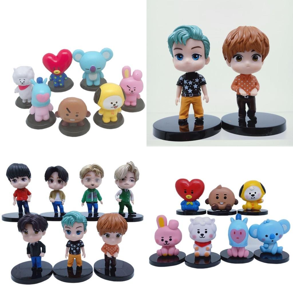 Изысканный набор из 7 фигурок звезд K-pop группы Bangtan Boys для уникального декора