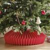 Сотовый воротник для рождественской елки Складная бумажная подставка-основание для рождественской елки Чехол-корзина Юбка-воротник для подставок 12"-25"