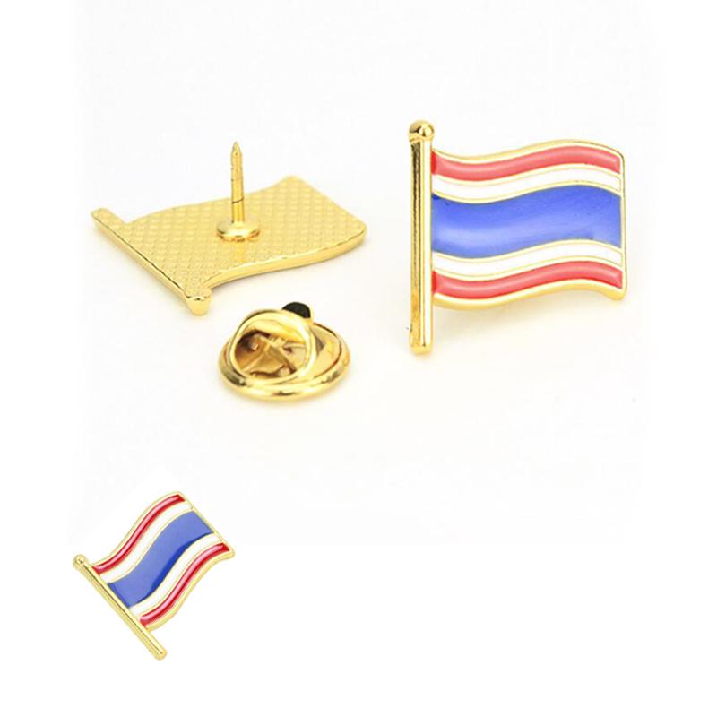 1Pcs Jewelry Gift Collar Pin National Flags Brooches Button Badge Russian Tricolore Hat Bag Clothes