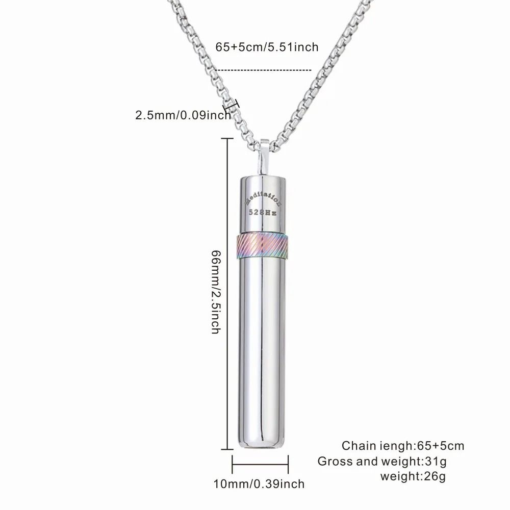Ожерелье-свисток из нержавеющей стали для тренировки дыхания, ожерелье для йоги и медитации, женское, для девушки