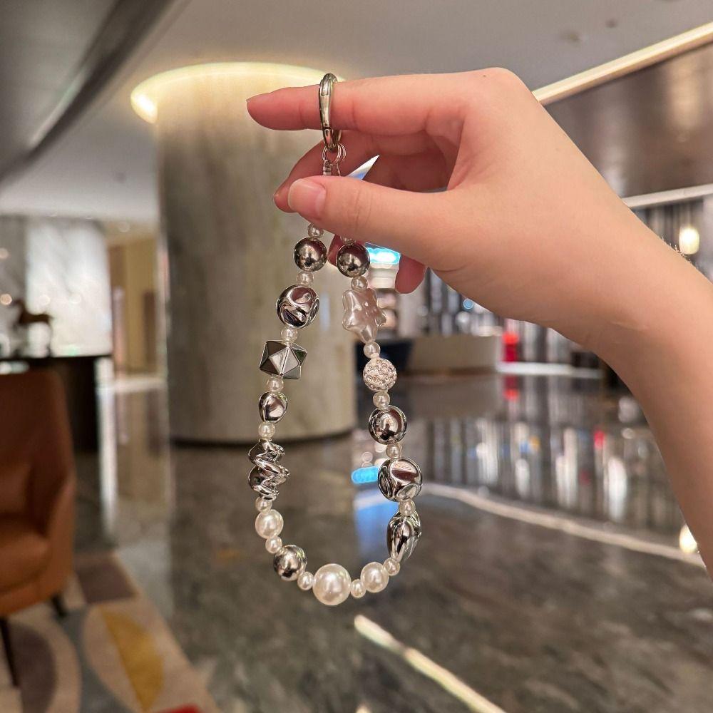 Цепочка для телефона против потери Модный бисерный кулон Шнурок Новый ремешок на запястье для телефона