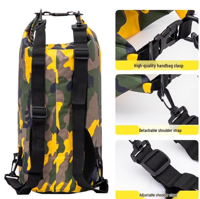 Водонепроницаемый рюкзак из полиэстера для дрифтинга на открытом воздухе для снорклинга и плавания с разделением на сухое/мокрое